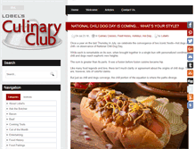 Tablet Screenshot of lobelsculinaryclub.com